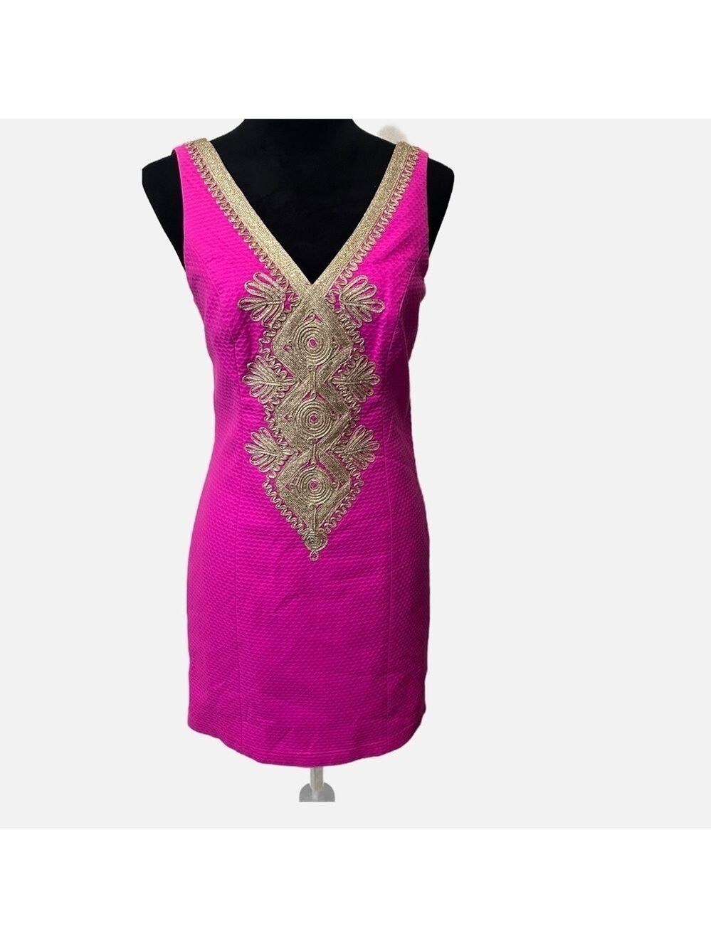 Lily Pulitzer Junior Shift Dress Cocktail Party Pink Barbie Core